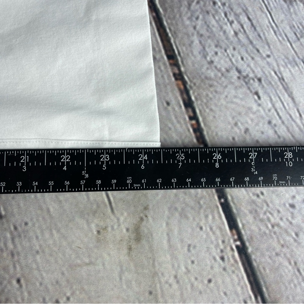 SPANX Flared‎ Pull-On Cropped Jeans Tummy Control Stretch Women’s Large White - Picture 10 of 12